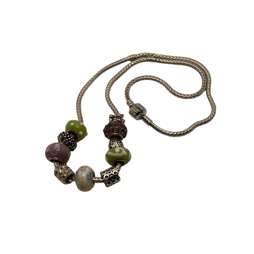 Charm necklace‎ marked 925